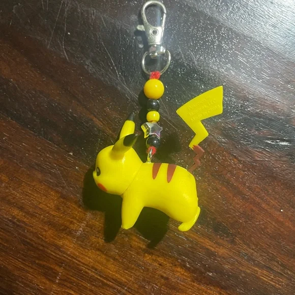 Handmade Pikachu Keychain - Picture 3 of 5